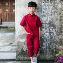 JUST FEEL!NG 개량한복/주니어/반팔셔츠/7부바지/상하투피스/남아