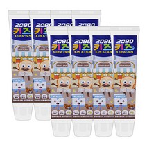 2080 키즈알파 치약 [소다버블향] 어린이, 8개