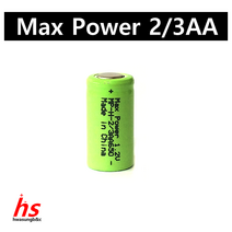MAX POWER 2/3AA 1.2V Ni-MH 니켈수소 배터리
