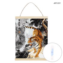 아트조이 DIY 행잉 명화그리기 (족자형) 맹호 40X50cm