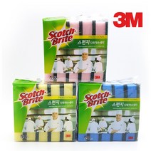 3M 스카치브라이트 스펀지 다목적수세미 5개입(SL-135x5) 블루, 1개, 5개입