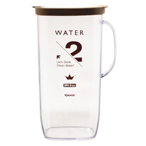 제오닉 손잡이 사각물병 2p, 브라운 색상 4개, 2L