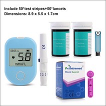 과일 당도 측정기 RZ Safe-Accu 혈당 측정기 및 테스트 랜싯 50/100pcs 의료용 글루코 미터 키트 당뇨병 검, 04 XG803-50