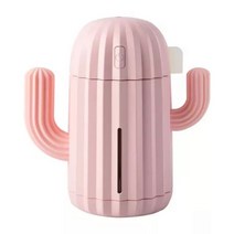 USB 초음파 타이밍 선인장 가습기 340ML 아로마 테라피 에센셜 오일 디퓨저 미스트 메이커 LED 조명 미니 포거, USB pink_CHINA