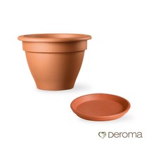 데팡스 데로마 이태리토분 캄파나 화분+받침세트 인테리어화분 대형화분 거실화분, 화분31cm(꼬또)+깔망