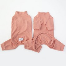 유앤펫 강아지옷 폭닥 올인원 실내복 중형견 대형견옷, 코랄