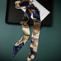 우아한 유럽풍 롱 트윌리 스카프 100cm