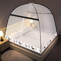 몽골게르텐트 대형 싱글 더블 침대 모기장 무료 설치 암호화 메쉬 캐노피 커튼 버그 방지 텐트 룸 장식, 11 11_02 150x200cm