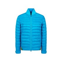 HERNO 에르노 남성 배색 시보리 구스다운 패딩 자켓 - 블루