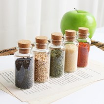 미니 원형 코르크병 25ml 낱개/투명 샘플 유리병/3x6.5cm, 01. 미니 원형 코르크 유리병(25ml), 1개