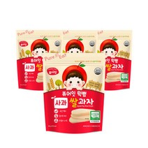 떡뻥 유기농 사과 쌀과자 30g x 4봉 간식