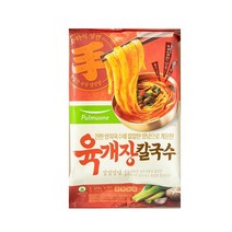 풀무원 육개장 칼국수 2인분 415G (보냉백/아이스박스中택1), 옵션1 - 보냉백포장 (보냉백+아이스팩)