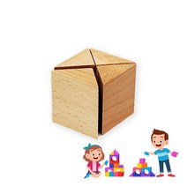 요기팜 엄마표 홈스쿨 원목 삼각 기둥 4개 가베 리필용 교구