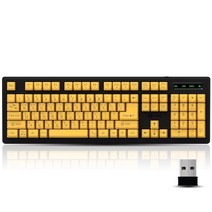 큐센 SEM-DT 큰글씨 Wireless 무선 키보드 (USB), 1개, 선택하세요