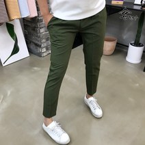 용된다 남자 여름 아이스 린넨 냉장고 밴딩 린넨 마바지