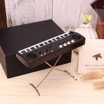 미니 전자 오르간 모형 나무 장식품 파이프 오르간 수제 모형 장식품 인형 악기 더블-58526, 07. 14cm 전자 피아노 【선물