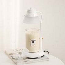 국내산 매직 타이머 높이조절 불빛조절 캔들워머+천연 소이캔들, 화이트 타이머+750ml, 일랑일랑