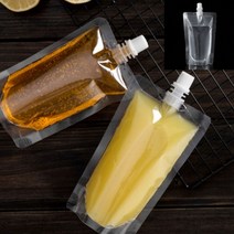 편리한 쥬스팩 투명 착즙 음료보관 파우치 미디어나무, 200ml, 1개