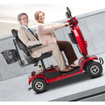 노인 스쿠터 장애인용 4륜 전기 자동차 노인 오토바이, L15 2인승12Ah납산40마일350W 24V