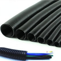 수도 PVC 배관자재 주름관 골판지 자동 자동차 골판지 튜브 파이프 절연 와이어 하네스, 내경 48mm
