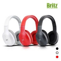 브리츠 W800BT Qplus 블루투스 QCC V5.0 Hi-Fi 헤드폰, 레드