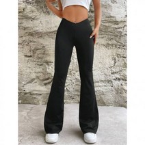 여성 바지 EZwear 솔리드 벨 보텀즈 532278