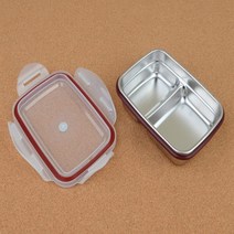 스텐 사각 도시락통 원형 반찬통 밀폐용기, 1, 랜덤사각4호