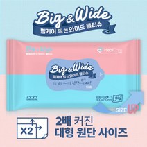 가재울마켓 헬케어 빅앤와이드 물티슈 10매 엠보 2배크기 대형원단 빅사이즈 430-0934543233ea, 단품