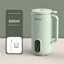두유 죽 제조기 기계 600ml 전기 Juicer 메이커 휴대용 블렌더 믹서 쌀 붙여 넣기 벽 깨는 220V, [06] C 650ml green, [01] EU, [01] 220-240V