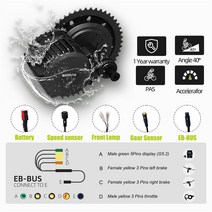 Bafang 전기 자전거 모터 미드 드라이브 8fun 변환 키트 리튬 M615 48V750W BBS02B, 05 750W 52V20AH, 03 850C