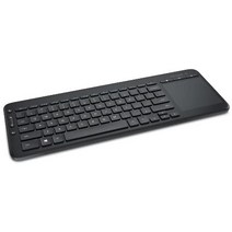 해외 마이크로소프트 키보드 Microsoft 무선 All-In-One Media Keyboard (N9Z-00001) Black 미국출고-533827, 단일옵션
