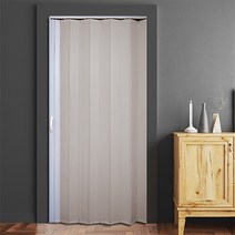 EKMALL 홀딩도어 자바라 편개 싱글 연그레이 가로사이즈 86cm x 세로사이즈