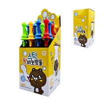 유아장난감 왕스틱 비눗방울 특대용량 100ml 혼합 16개1세트 어린이집 답례품 단체선물 촉감놀이 비누방울 놀이 버블스틱