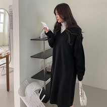 바잉몰 여성 숲속의 브이넥 카라 니트 롱 원피스