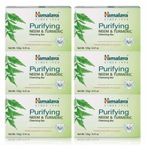 Himalaya 님 터메릭 강황 비누 4.41oz x 12개 Purifying Neem Turmeric Cleansing Bar, 12개세트