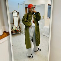 후뚜루 바바리 롱 바람막이 야상 점퍼