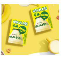 빙그레 바나나맛우유 kids 120ml, 25개, 바나나맛