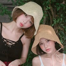 드레시백 할스톤 라피아햇 보넷 밀짚 여름 라탄 버킷햇 벙거지 모자