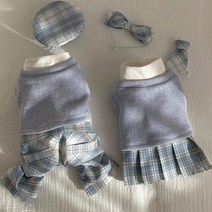 올인원 옷 의류 봄 귀여운 후드티 여름 셔츠 트레이닝복 강아지 시밀러룩 소형견, 블루 네발톱, M(권장 체중 2.5-4.0kg) 단독선발