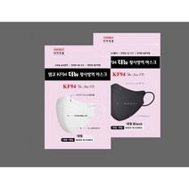 엠코 KF94더뉴 황사방역 미세먼지 새부리형 습식필터 마스크 100매, 블랙