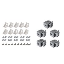 50pcs 코너 브래킷 2020 시리즈 알루미늄 프로파일 커넥터 세트 및 5pcs 아연 합금 Pivot 조인트 유연한 피벗 조인트, 보여진 바와 같이, 하나