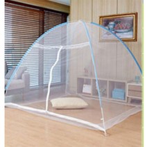 스위트리온 1초완성 원터치 바닥없는 모기장 침대 텐트 대형 접이식 캠핑용 사각