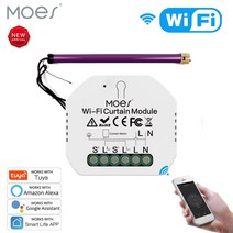 전동커튼 레일 자동 스마트 IOT 커튼 블라인드 와이파이 미니 스위치 모듈 롤러 셔터 모터 라이프 투야 앱 원격 제어 알렉사 구글 홈과 함께 작동