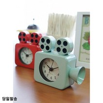 청각 예민 어린이 저소음 탁상시계 탁상용시계 집들이선물시계 여대생방꾸미기 방꾸미기소품 실내장식, 민트