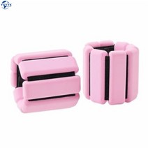 방수 손목모래주머니 1KG 2KG 수영 발목 중량밴드 무게조절 가능 납주머니 세트 훈련, 핑크 한쌍(한쪽 0.45kg) 벨크로