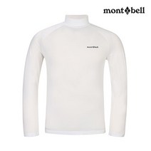 몽벨 몽벨 남성 모크넥 긴팔티셔츠(화이트)_MW3EBMRL91WH