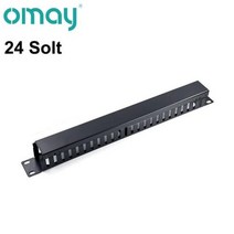 미용실가위정리대 가위거치대 가위꽂이 1u 케이블 관리 수평 마운트 19인치 서버 랙, 1-24포트