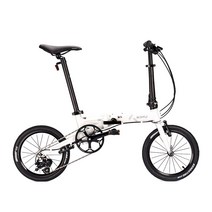 키후 에어 접이식 16인치 초경량 미니벨로 완조립+필수용품 4가지 증정, 화이트