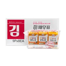 새우표 완도 프리미엄 도시락김, 72봉, 4g