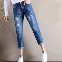 초이앤 예쁜워싱 찢청 찢어진 청바지 디스트로이드진 진청 연청